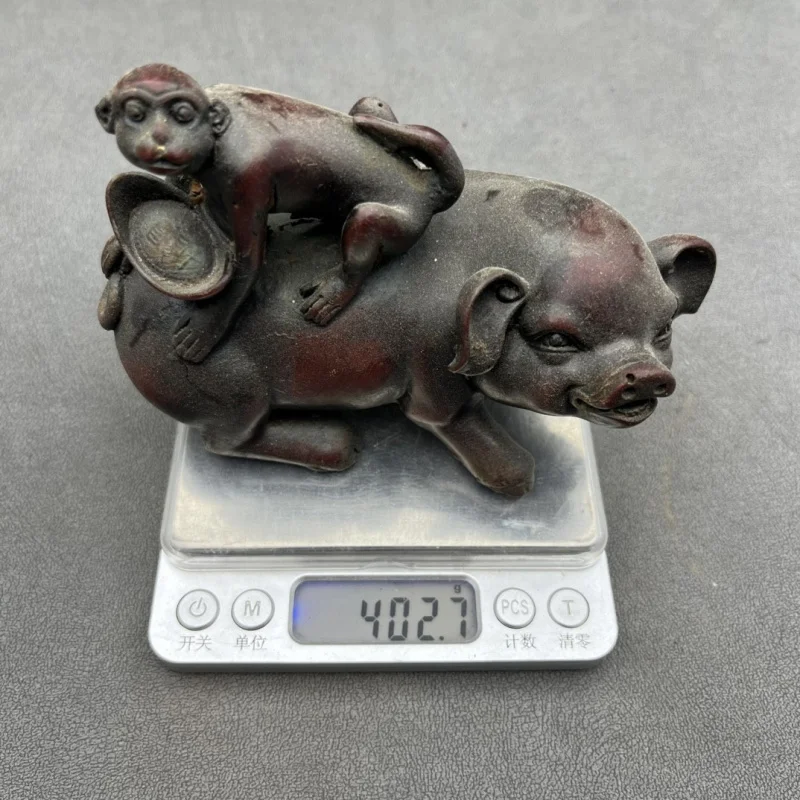 

Antique Bronze Pure Copper Monkey Copper Pig Brass Destined to Seal Crafts Ornaments