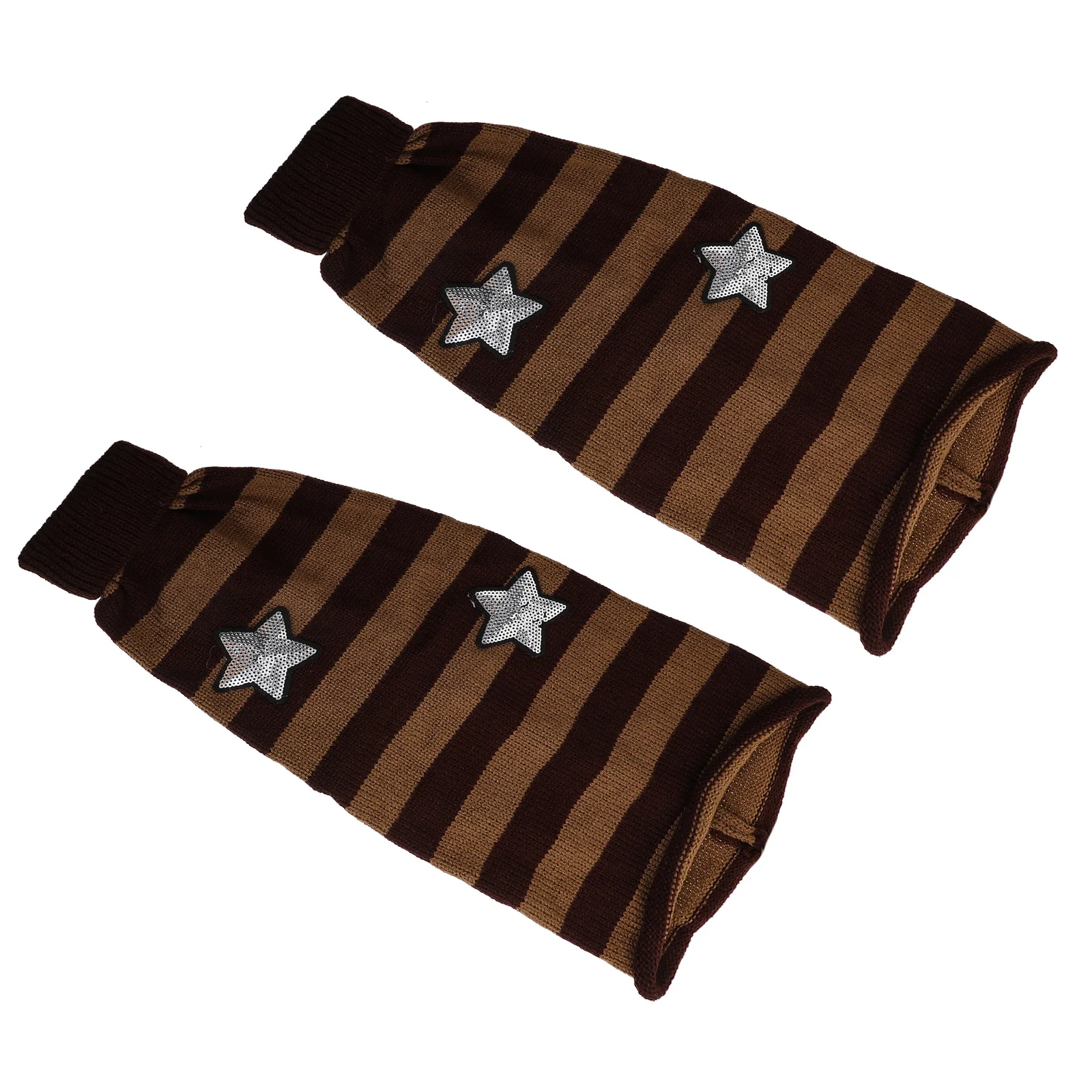 

1Pair Stylish Knitted Leg Warmers for Party Unique Star Design Winter Warmth Women Girls Leg Warmers for Women