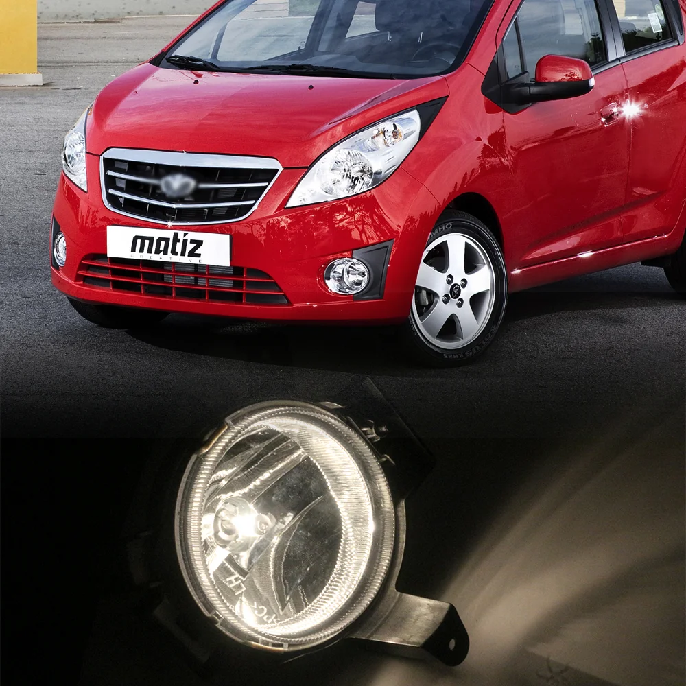 LED Front Fog Light Assembly For Chevrolet Spark Beat M300 2009 2010 2011 2012 Fog Lamp With Wiring Harness Switch