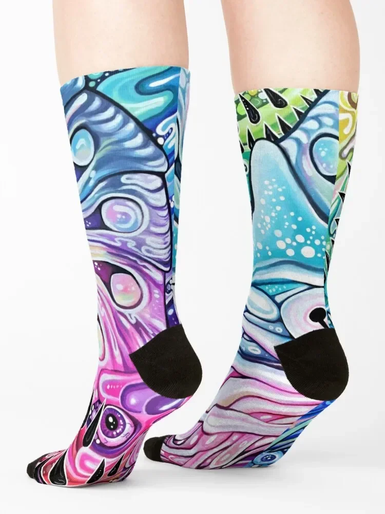 GlitterNautilus Socks funny sock happy Heating sock new in's Ladies Socks Men's