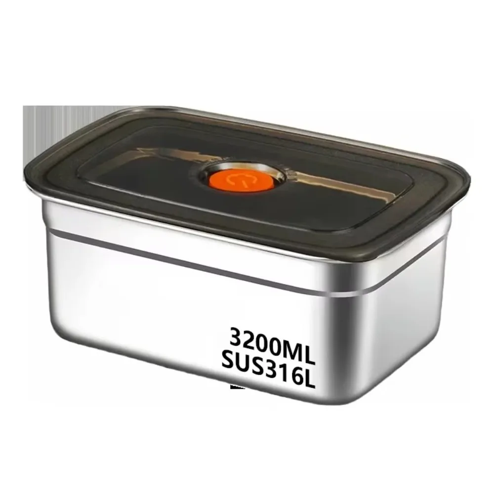 Stainless Steel Camping Lunch Box Leak-proof Microwave Suitable Preservation Box Sealed Large Capacity