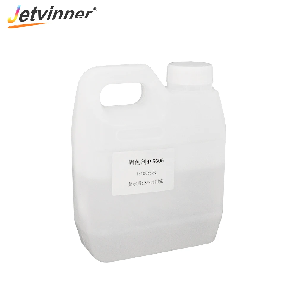 Jetvinner White Ink fixing agent Pretreatment Liquid For T shirt Printer Flatbed Printing Machine Tube Cleaner Solution Fluid