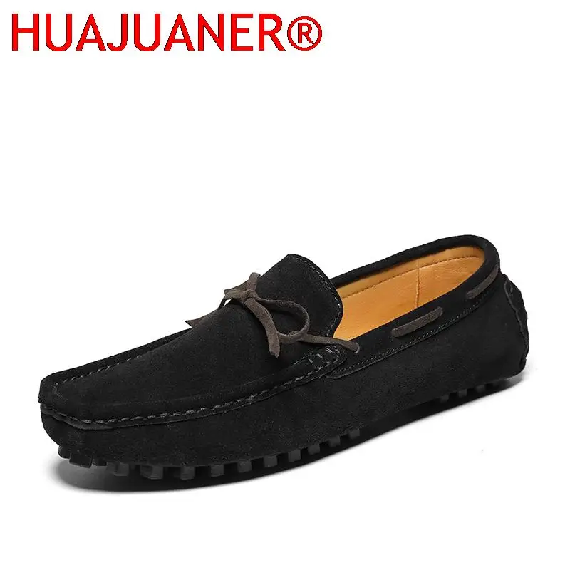 

Loafer for Men Suede Genuine Leather Loafers Flats Man Casual Shoes Mans Moccasins Men Driving Shoes Italian Luxury Boat Shoes