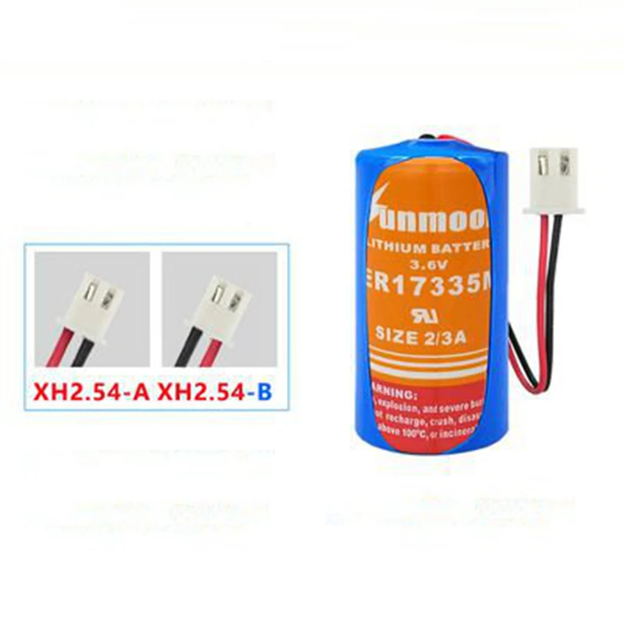 2pcs/lot ER17335M 3.6V 2/3A CR17345 Meter PLC Non-rechargeable Lithium Battery