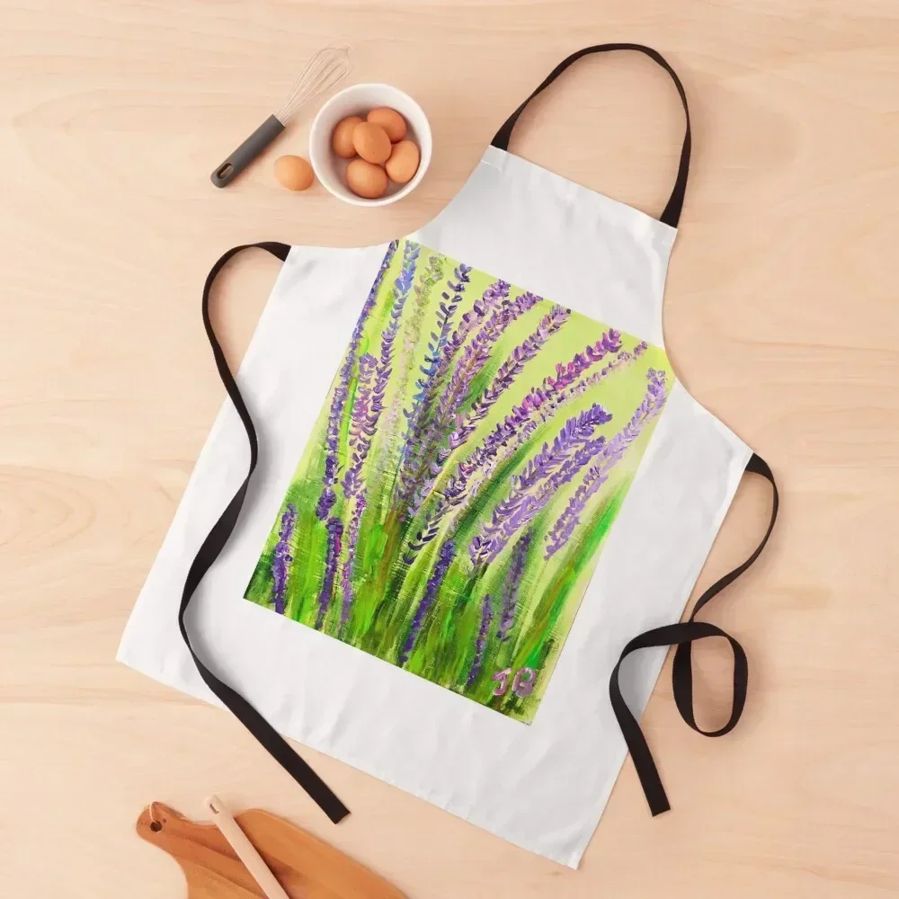 

Wild Lavender Apron home women kitchen clothes kitchen girl Apron