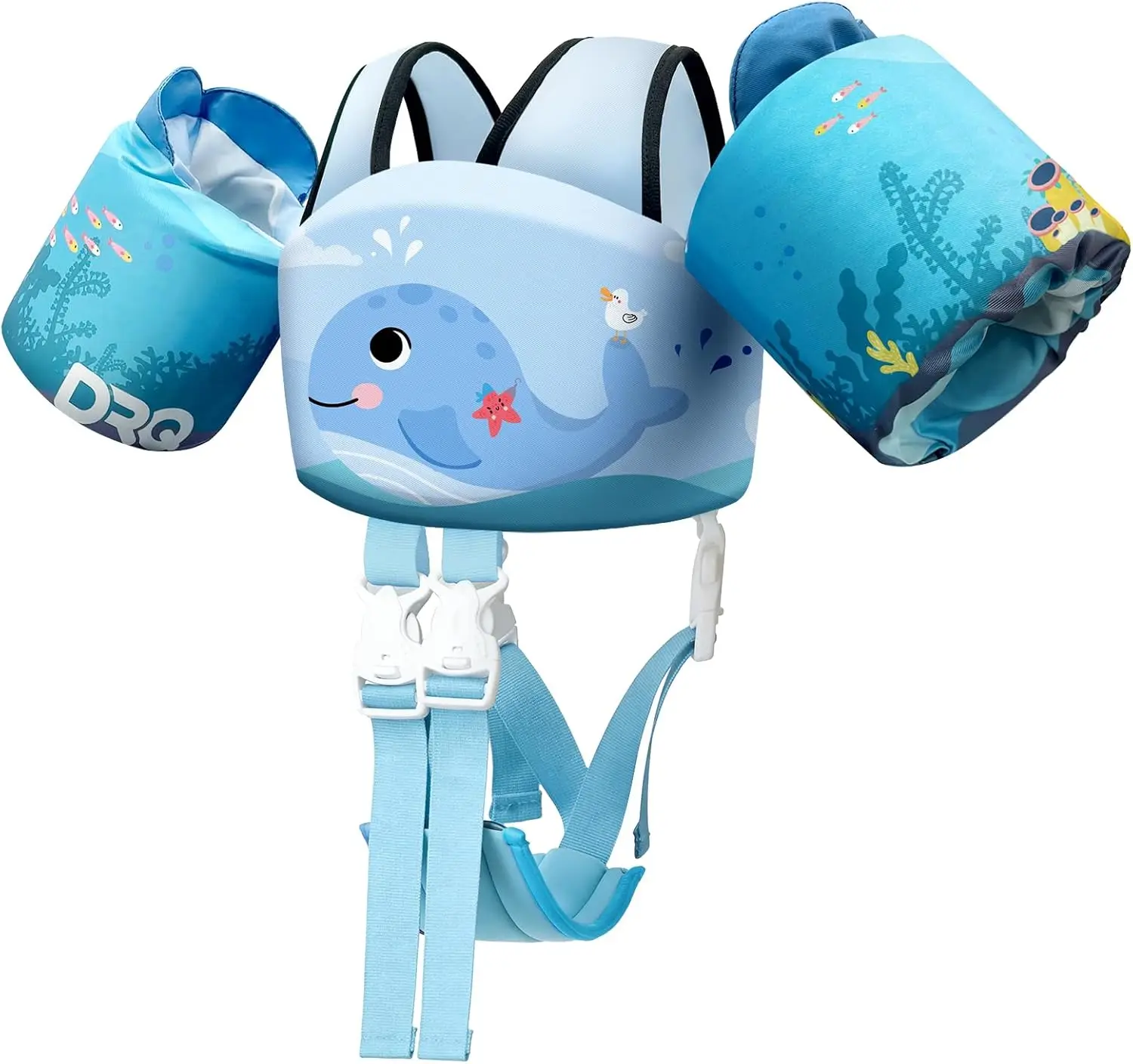 

Детский плавательный жилет-поплавок для детей весом 10-30 кг, спасательный жилет Puddle Jumper с наплечными ремнями и рукавами для мальчиков и девочек 2-6 лет