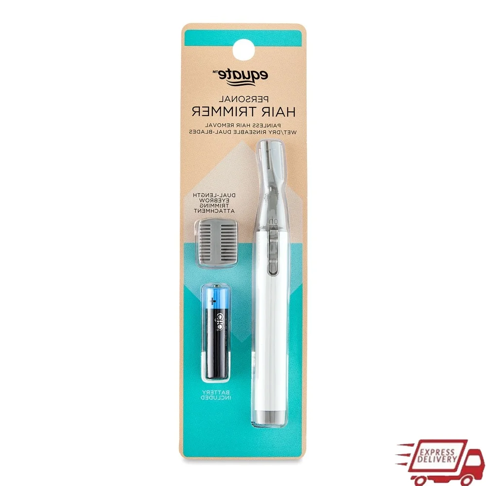 

Электрический триммер для бровей, личное удаление волос, влажная и сухая, полоскающаяся, двойные лезвия, компактный дизайн, микролезвие, расческа двойной длины