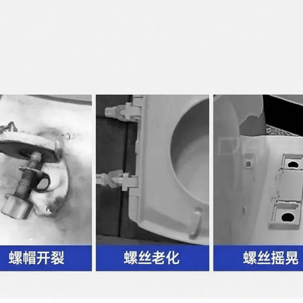 Stainless Steel Toilet Seat Hinges Screws Replacement Universal Fixings Bolt Hardware For Bathroom Commode Cover Mounting