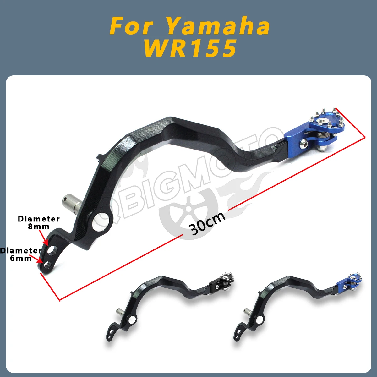 Foot Brake Pedal Lever Parts For Yamaha WR155 WR 155 WR-155 2024 2023 CNC Off-Road Motorcycle Folding Step Plate Accessories