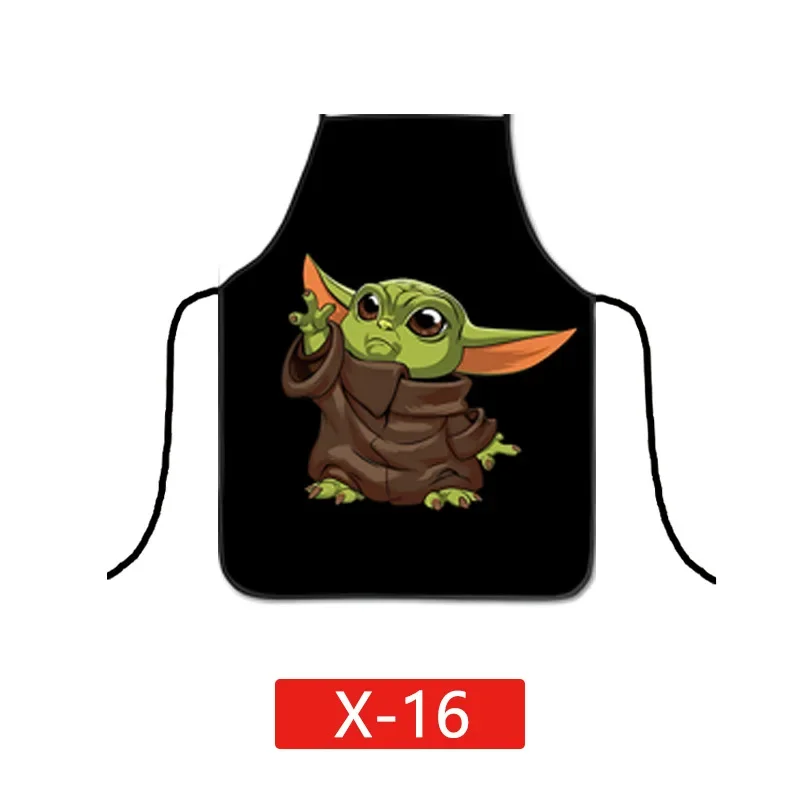 Star Wars Darth Vader Cartoon Digital Printing Women Men Kitchen Cooking Anti-Fouling Waterproof Apron