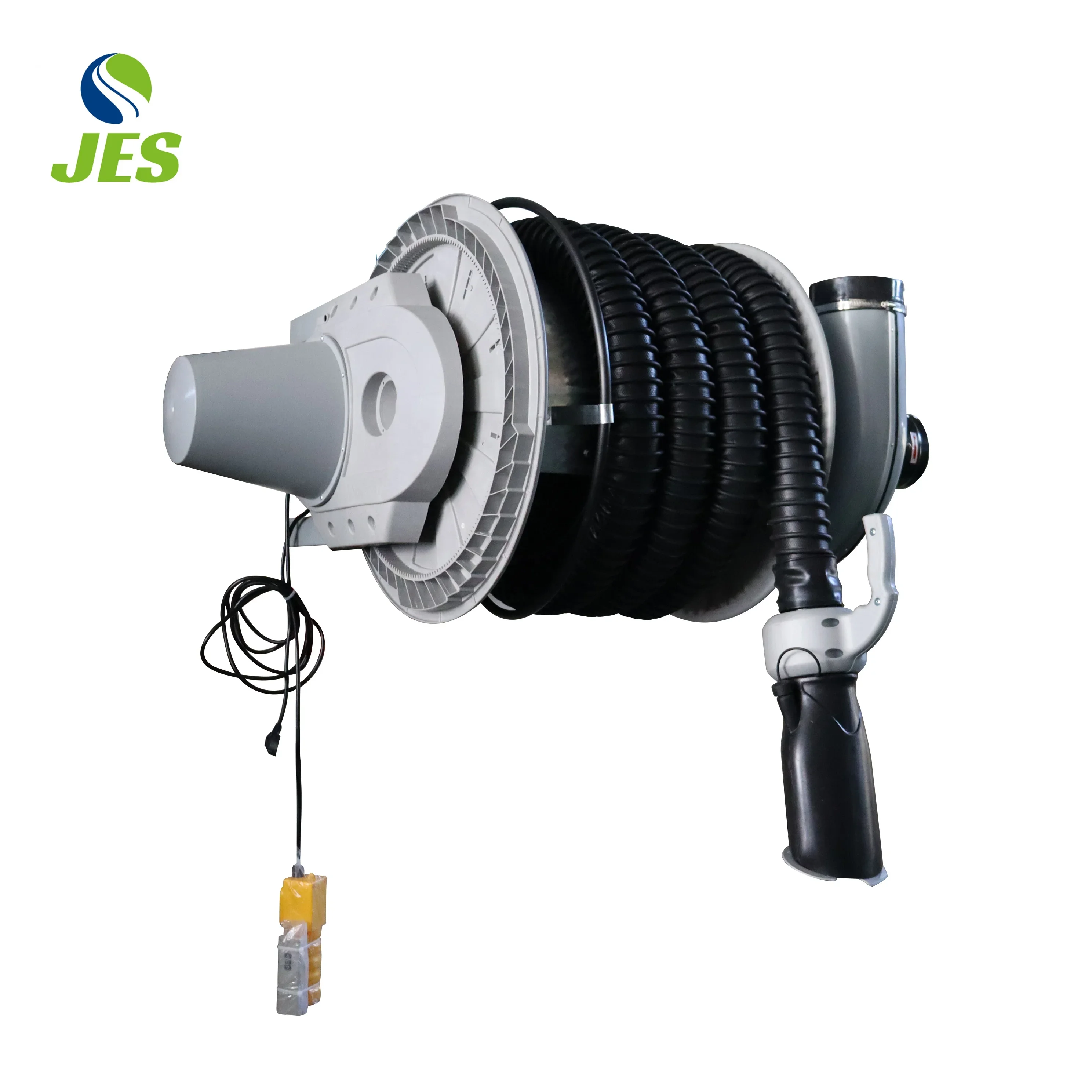 Direct Mounted Automatic Fan Motor Exhaust Gas Removal Hose Reel for Vehicle Equipment