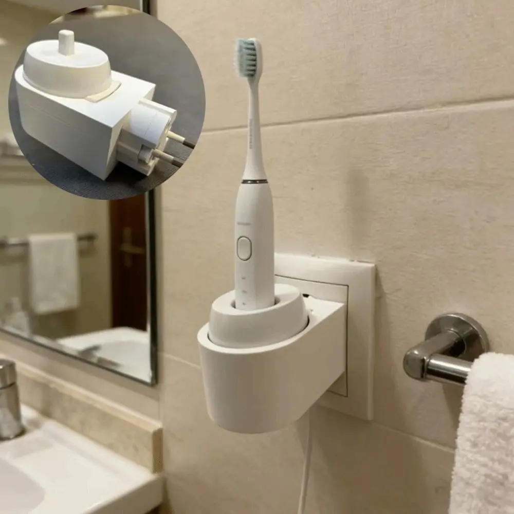Durable Electric Toothbrush Holder Wire Clutter Prevention Electric Toothbrush Storage Rechargeable Base Holder