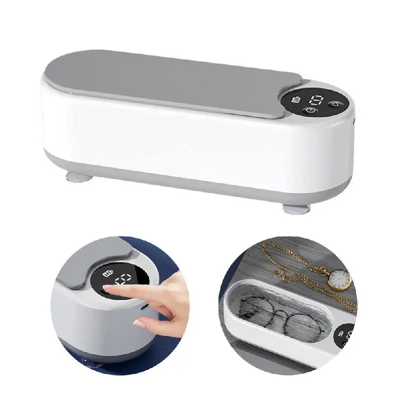 Portable Household Cleaning Machine, 450ml Cleaning Pod Ultrasonic Cleaning Machine Jewelry Cleaning Machine Glasses MakeupBrush