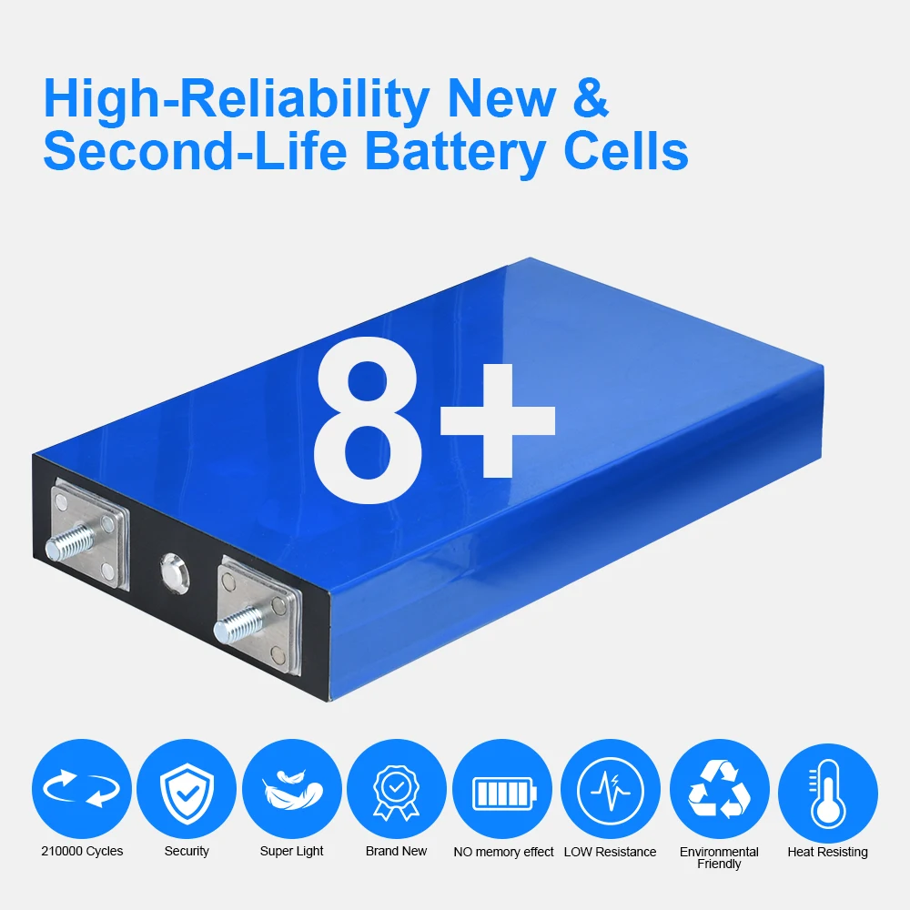 3.2V 280Ah LiFePO4 Prismatic Cell – Grade A for DIY Solar Energy Storage & Off-Grid Battery Banks