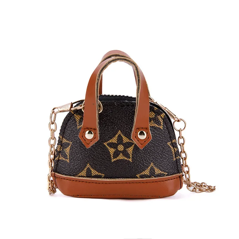 العصرية خمر الأزهار عملة المحفظة المحمولة Crossbody أحمر الشفاه شل سماعة محفظة صغيرة للجنسين بو الجلود حقيبة مستحضرات التجميل