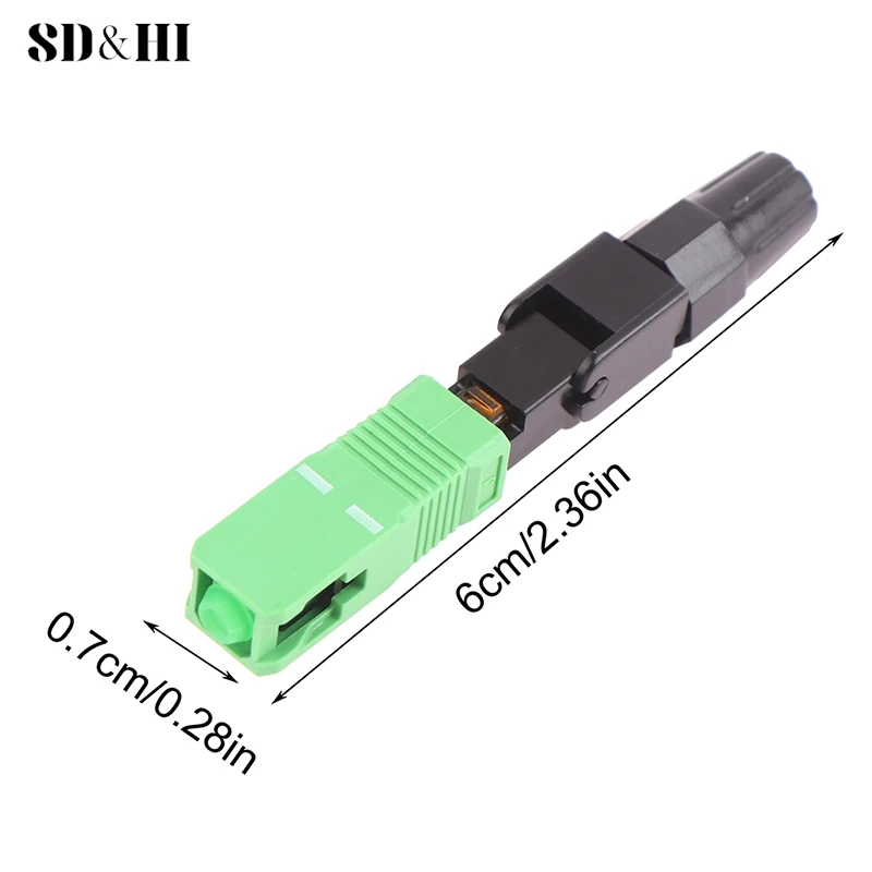 Conector rápido de fibra óptica, herramienta de montaje de campo, 5 piezas, FTTH SC APC, modo único SC UPC