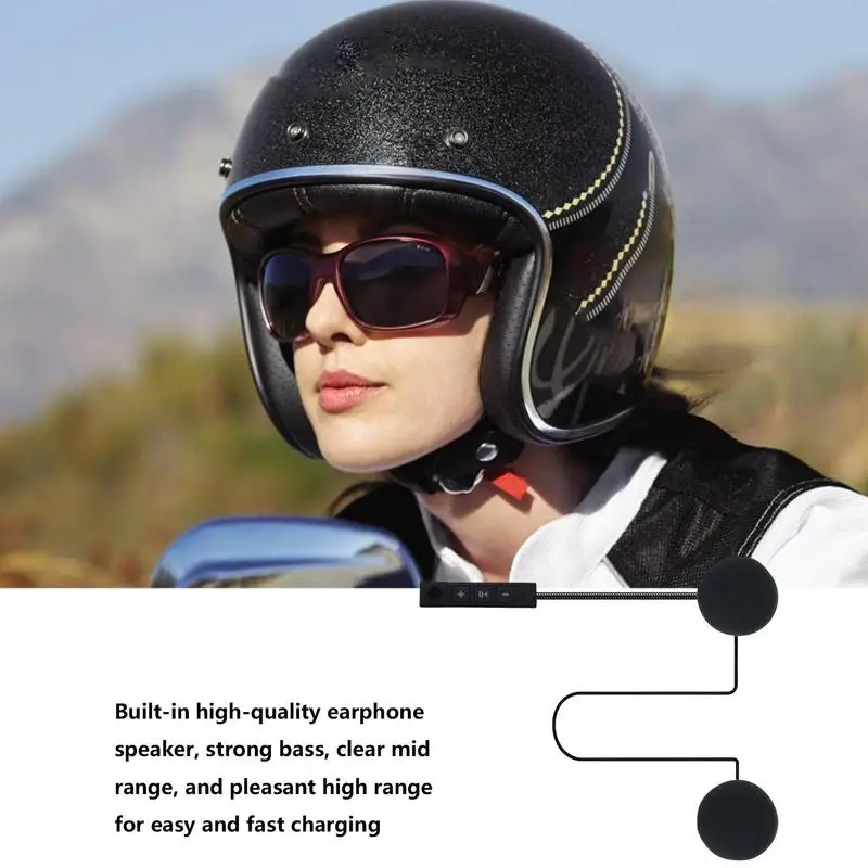 Motorcycle Headset Robot Ultra Thin Blue Tooth Headset Wireless Riding Headphone Music Call Control HelmetSpeaker For Motorbike