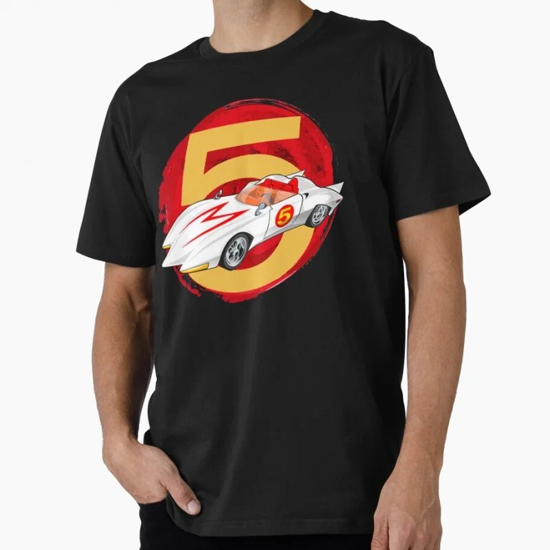 

1208 Go Speed Raceer Go Go Vintage Anime Gift t shirt for man Mach 5 print Graphic Tee Y2K clothes All size S-6XL Cartoon Tops