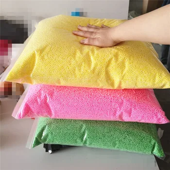 12l diy partículas de lama de neve acessórios bolas de slime pequenas contas de espuma para enchimento de flame para suprimentos diy 2-4mm
