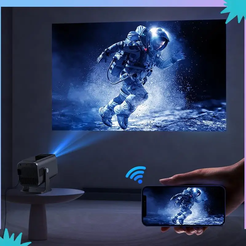 ABZW Smart Projector 4K 1080P 300ANSI Android13 Медиа-центр Amlogic 950S Quad Cortex-A53 Wifi6 BT5.0 HDR10+ Проектор