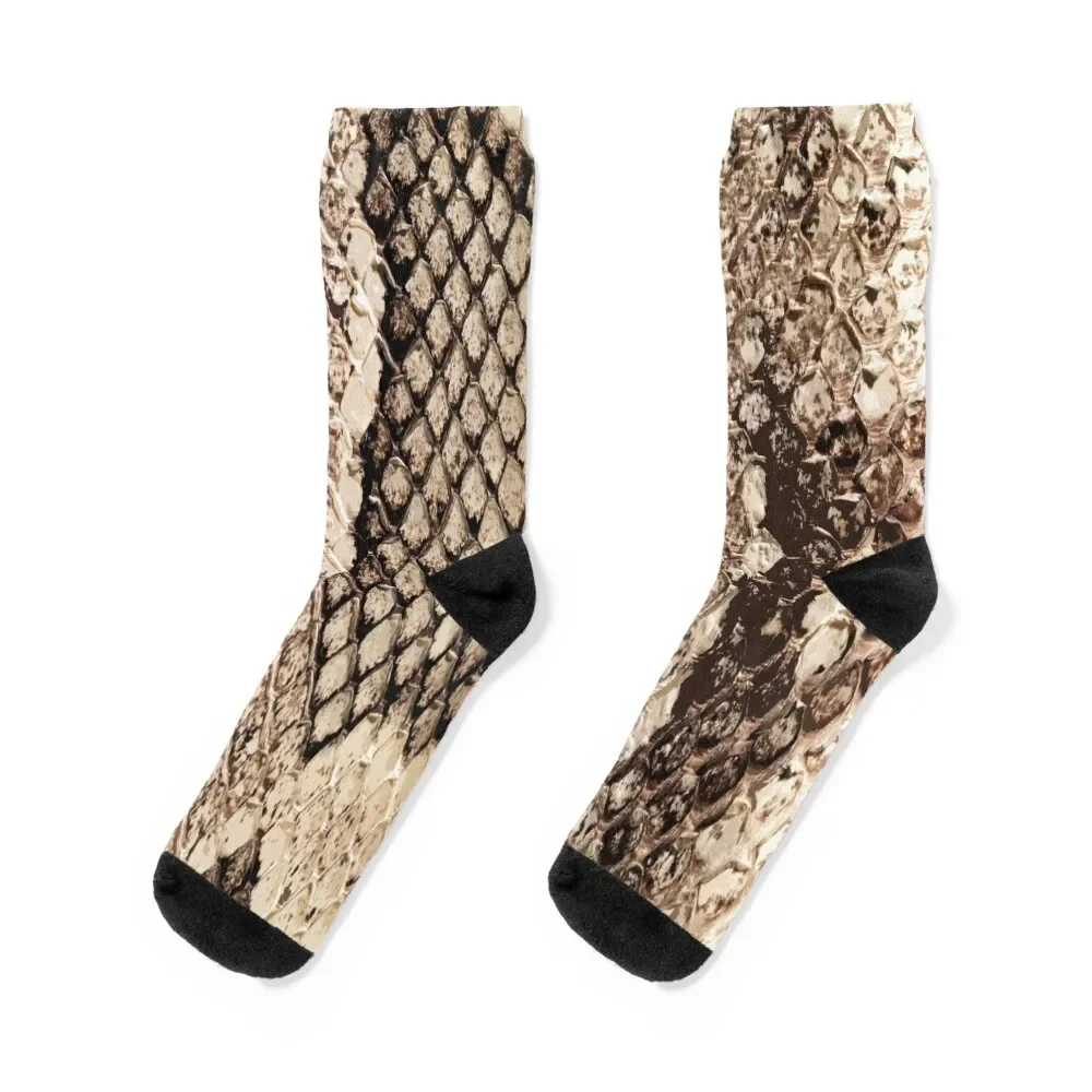 

Snakeskin Print - Snake Reptile Animal Rattlesnake Socks winter thermal football snow christmas gift Socks Girl Men's