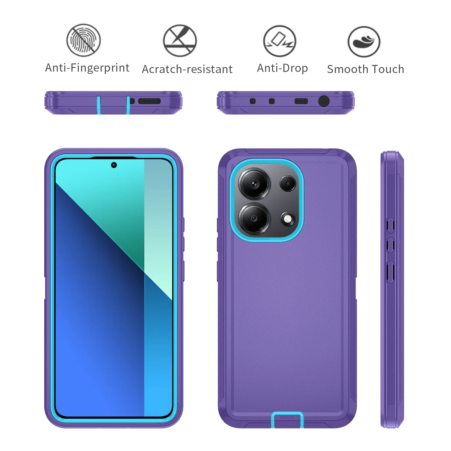 For iphone 11 12 13 14 15 Pro Max X XS XR XSMAX 7 8 Plus SE2 SE4 Armor Shockproof Defender Case Heavy Duty Tough Dustproof Cover