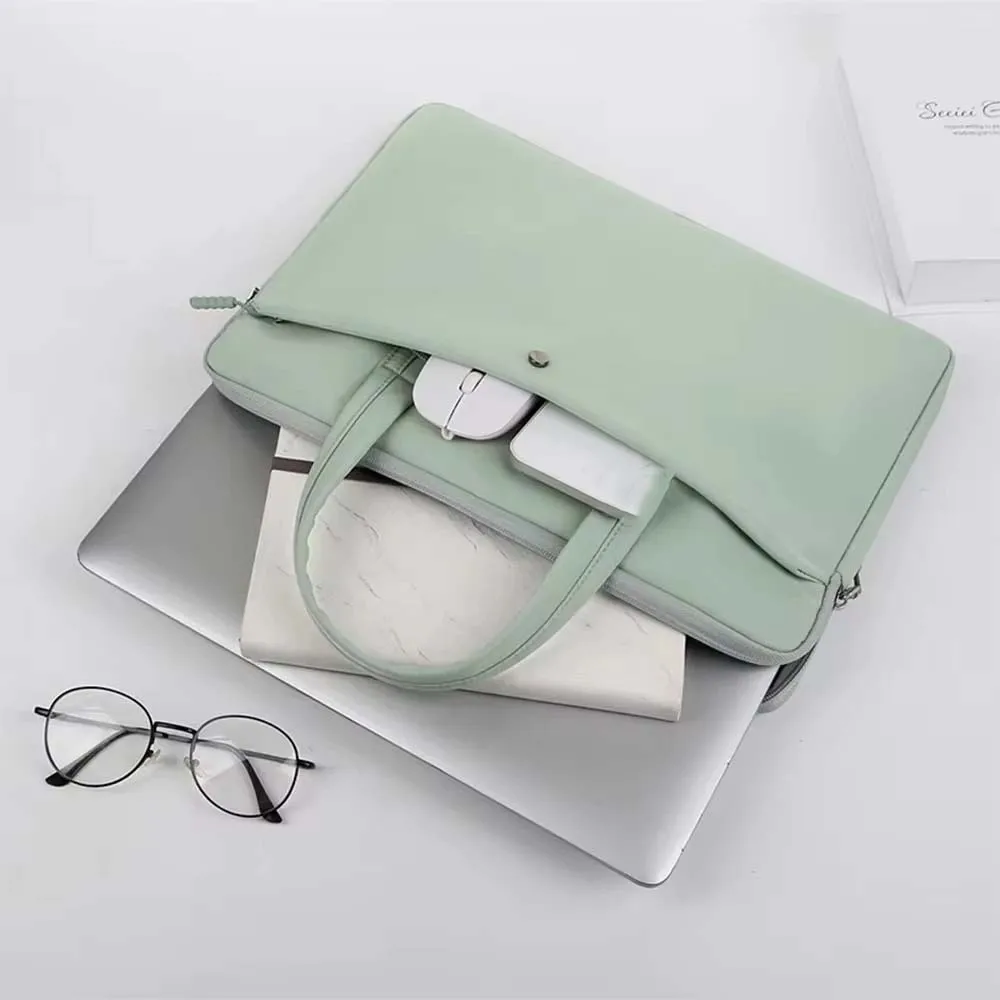 

Портативные сумки для ноутбуков с ручкой, водонепроницаемый ультратонкий чехол для ноутбука, двойная молния, легкий чехол для ноутбука, женская сумка