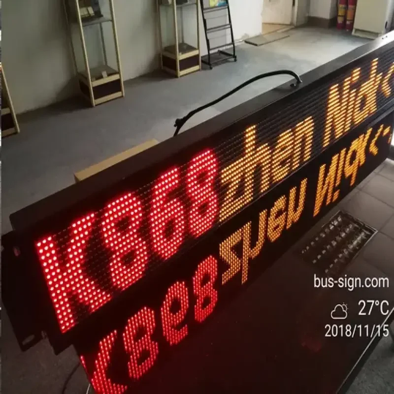Custom Waterproof & LED DisplayHot Sell Bus Destination Sign/Bus DisplayImpact-resistant, Pressure-resistant, And Safe