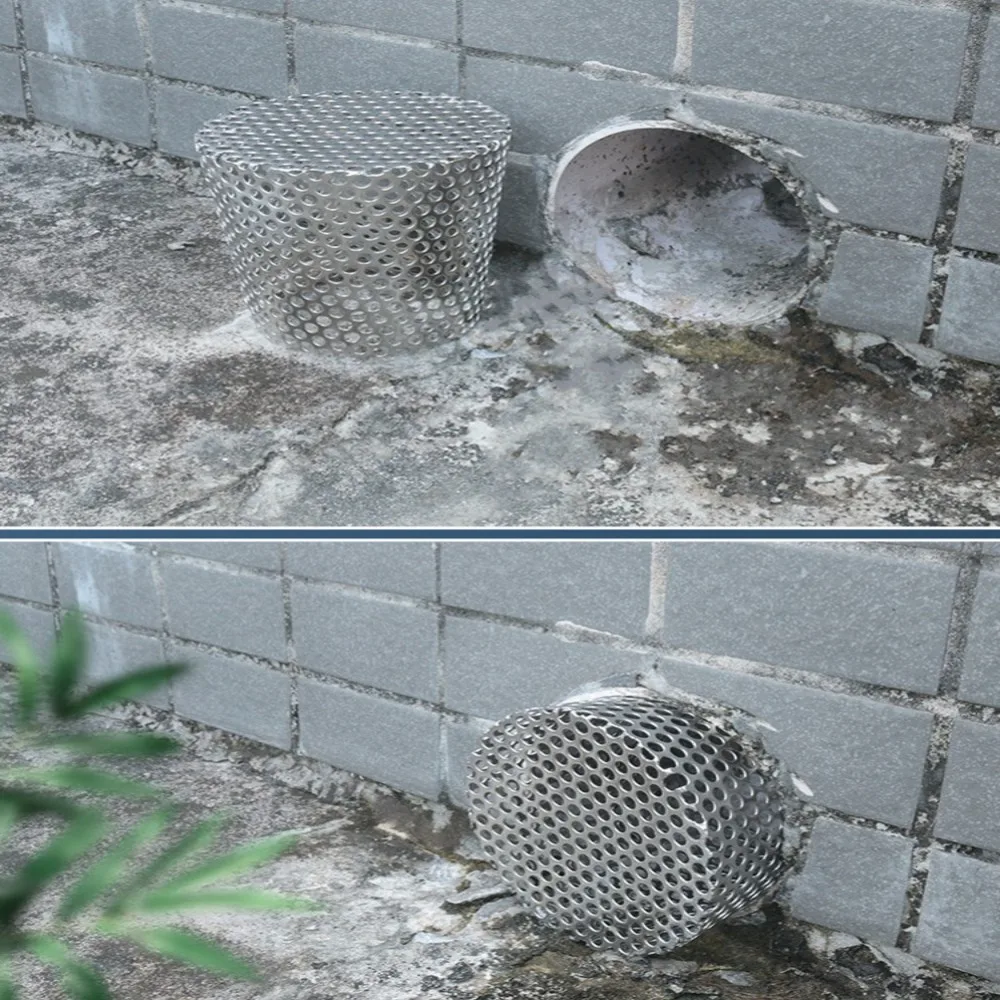 Anti Blocking Gutter Guards Stainless Steel Circular Shape Drainage Filter Plug Anti Insect Bird Protectors