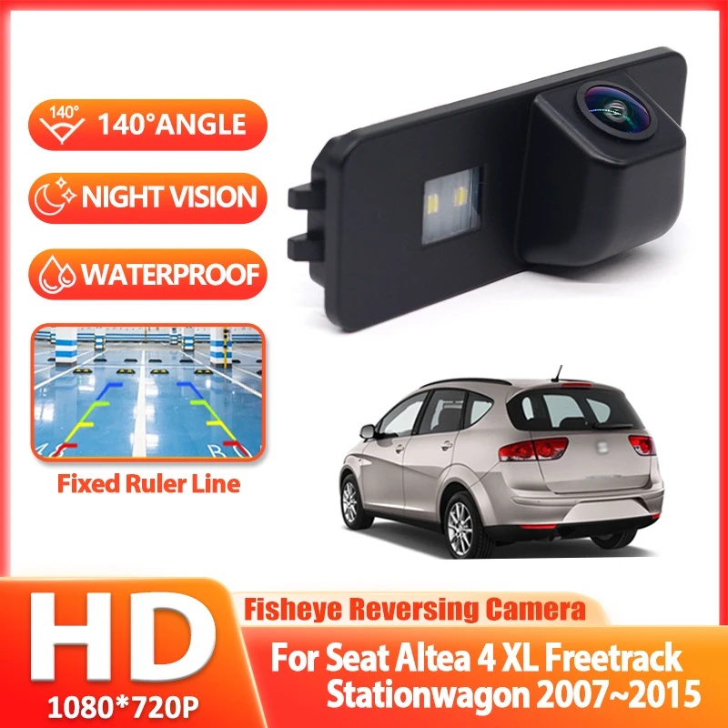 Night Vision Rear View Camera Reversing Camera Car Back up Camera HD CCD For Seat Altea 4 XL Freetrack Stationwagon 2007~2015