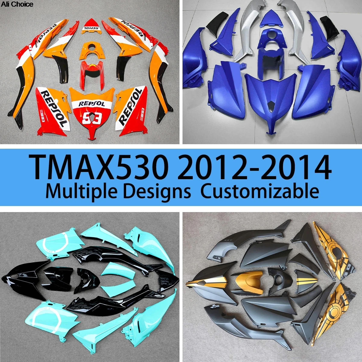 Motorcycle Parts Fairings TMAX530 2012 2013 2014 Bodywork Set Fairing Kit for YAMAHA T-MAX530 TMAX 530 12 13 14