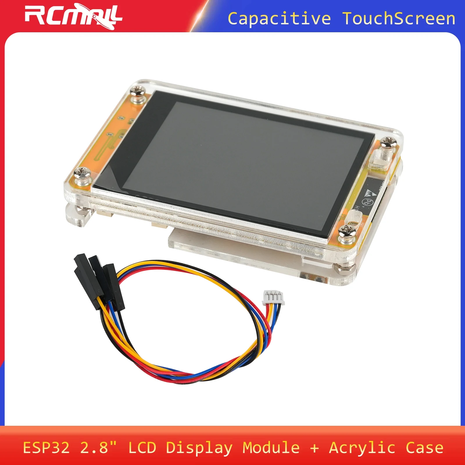 

2.8" ESP32 LCD Display 4M FLASH WIFI+BT Module Capacitive Touch Screen + Acrylic Case ST7789 Driver for Arduino JC2432W328C
