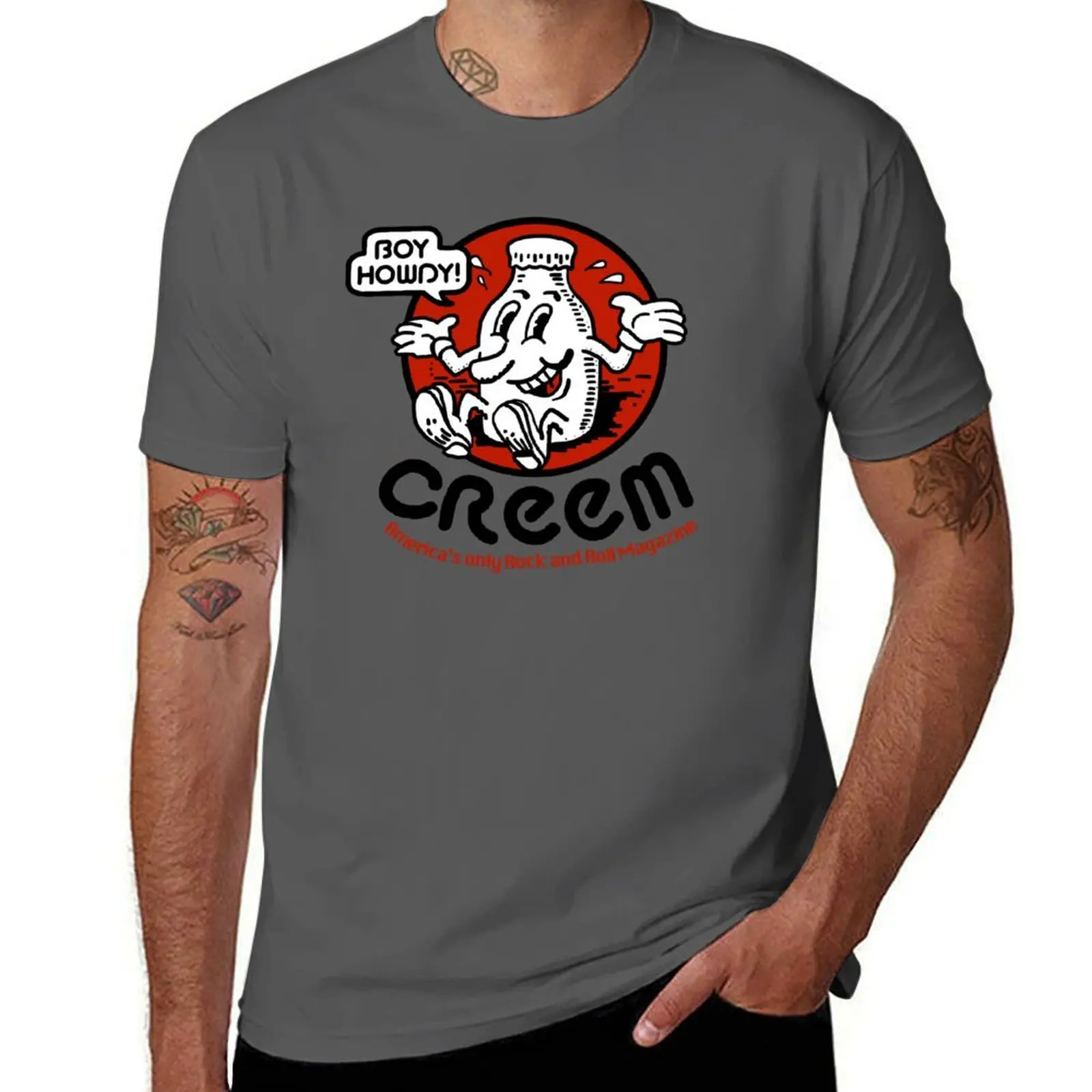 

Old Creem Magazine T-Shirt Casual Everyday Short Sleeve T-Shirt