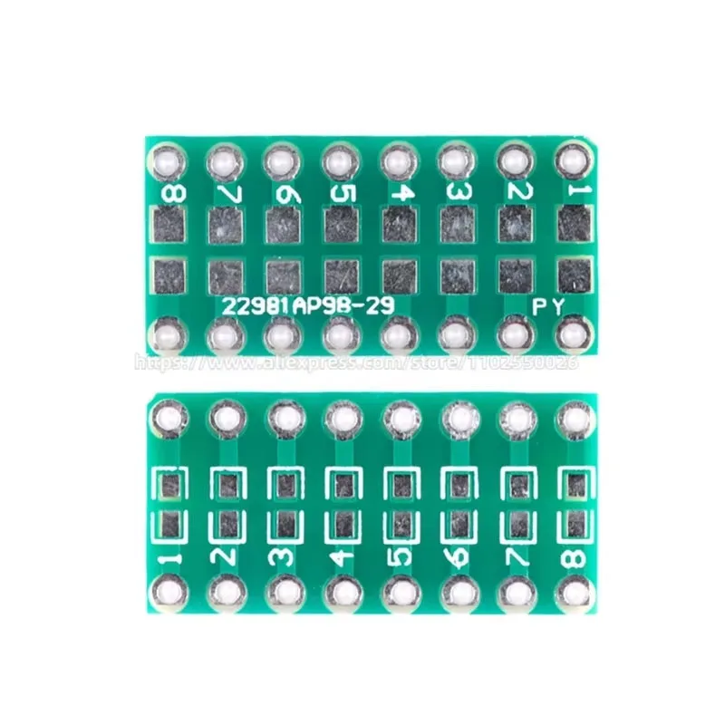 10PCS PCB Board SMD Turn To DIP SOP MSOP SSOP TSSOP SOT23 SOP8 SOP14 SOP16  SOP20 SOP24 SOP28 IC SMT QFN FQFP TQFP 32 44 64 100