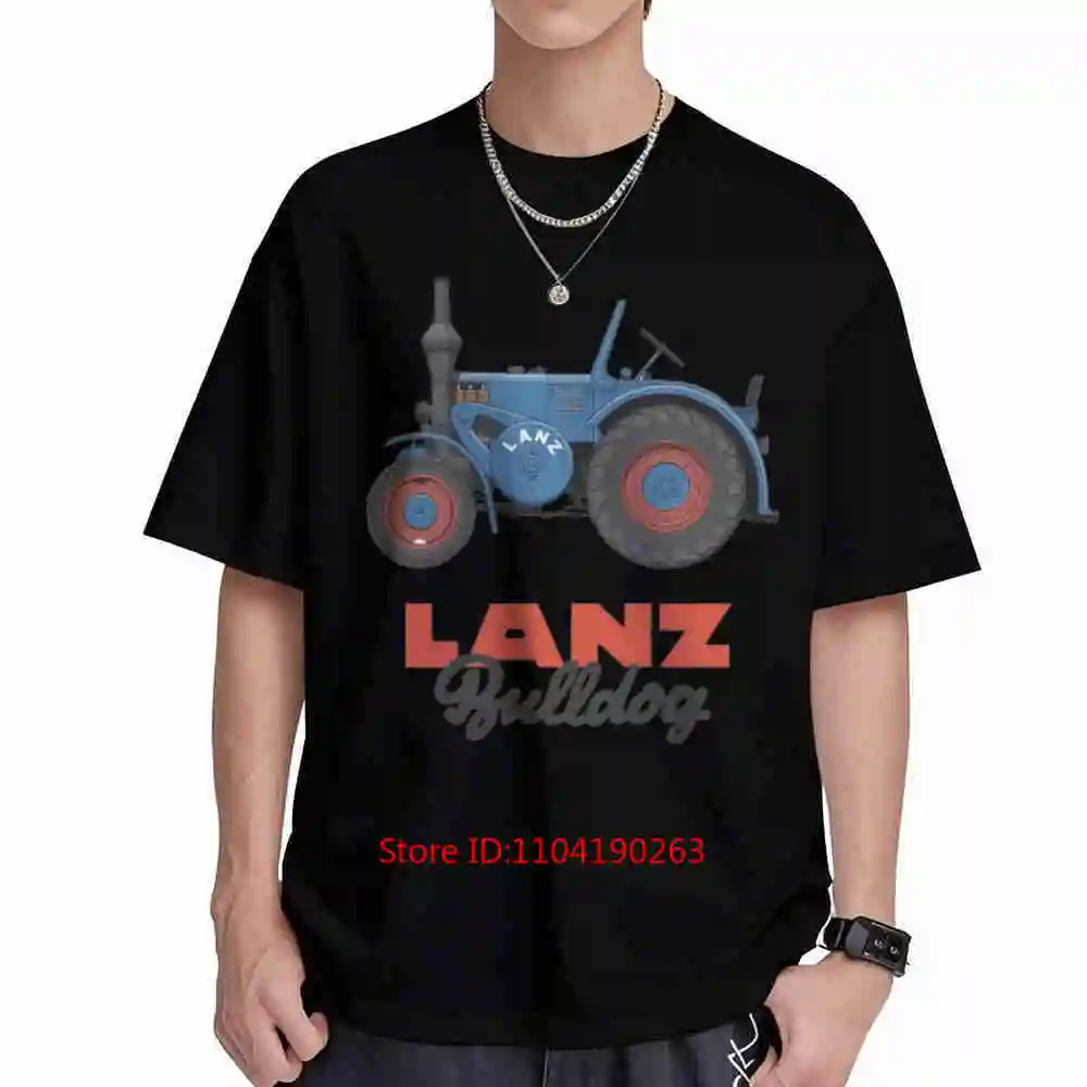 Camiseta de manga corta Lanz Bulldog Tractor Retro Agriculture, 100% algodón