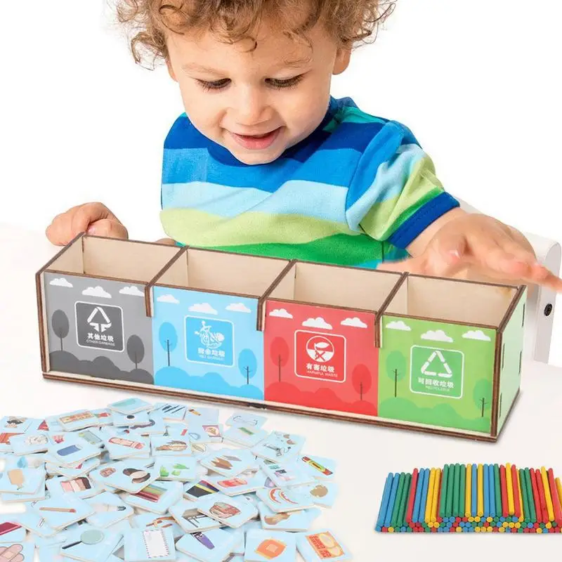 Waste Management Toy Trash Sorting Toy For Early Education Multifunctional Interactive Kids Play Set Interactive Kids Play For
