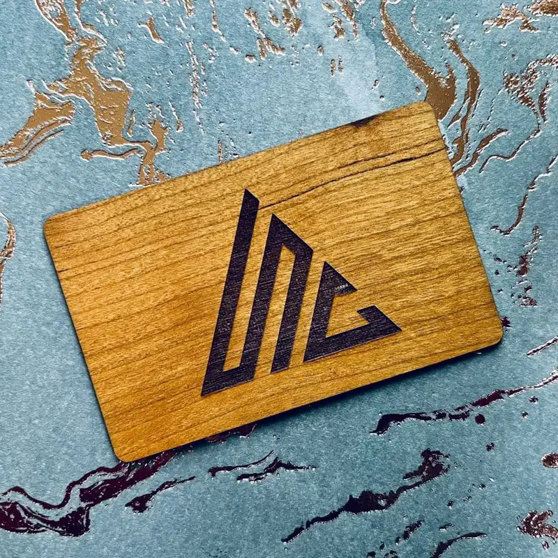 1Pc Wooden Card NFC 13.56MHZ RFID Tag 504Bytes 215Ntag Chip Membership Contactless Business Gift Social Recognition Lasercard