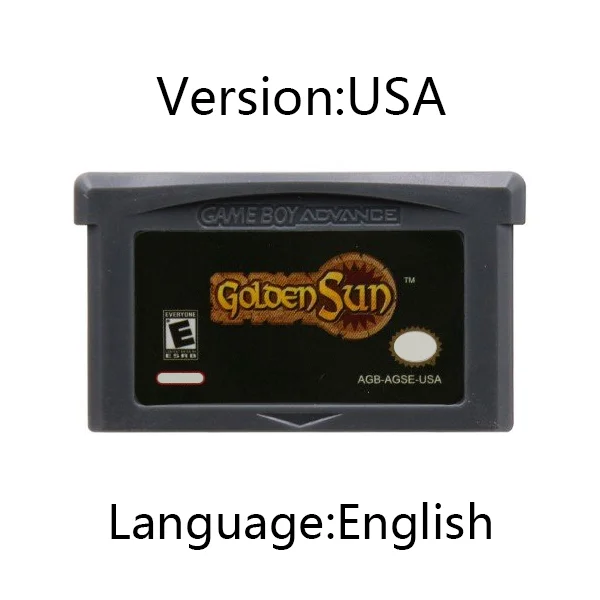 GBA game cartridge,32-bit video game console card,Golden Sun series,The Lost Age for GBA/NDS