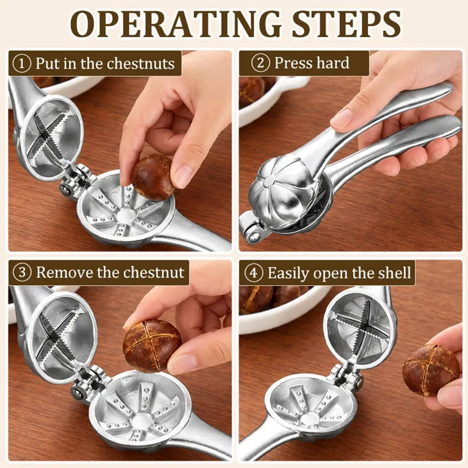 Chestnut Cutter Tool Non-Slip Nut Cutter Peeler Sheller Kitchen Gadget Chestnut Scoring Tool For Home Kitchen Meal Prep Outdoor