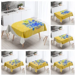 Home tablecloths dining decoration and rectangular table accessories waterproof cloth Anti-stain nordic boho morandi abstract