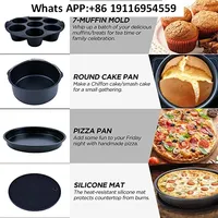 7 Inch / 8 Inch Air Fryer Accessories 12pcs/set For /GOWISEUSA/COZYNA/COSORI/Ninjia and Air Fryers airfryer accessories