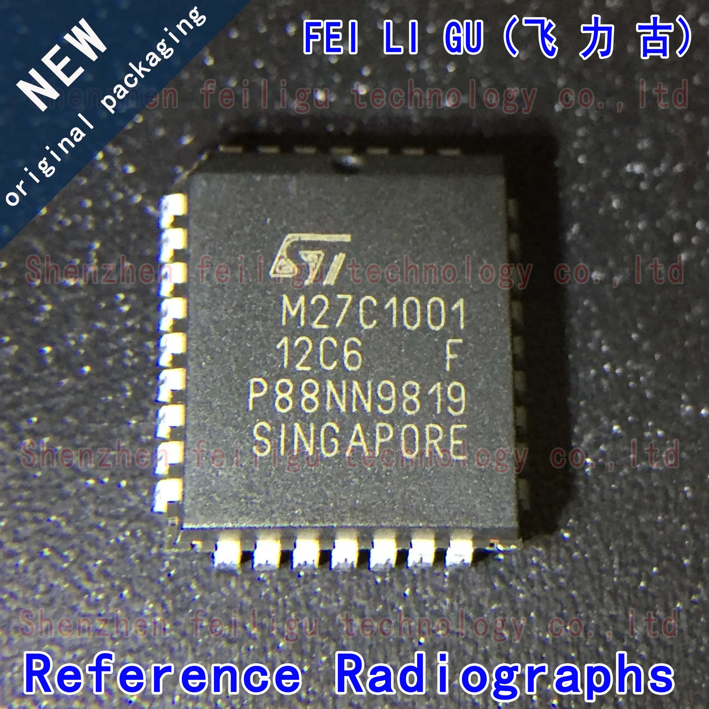 1~30PCS 100% New Original M27C1001-12C6 M27C1001 Package:PLCC32 EPROM-OTP Memory 1Mb Chip