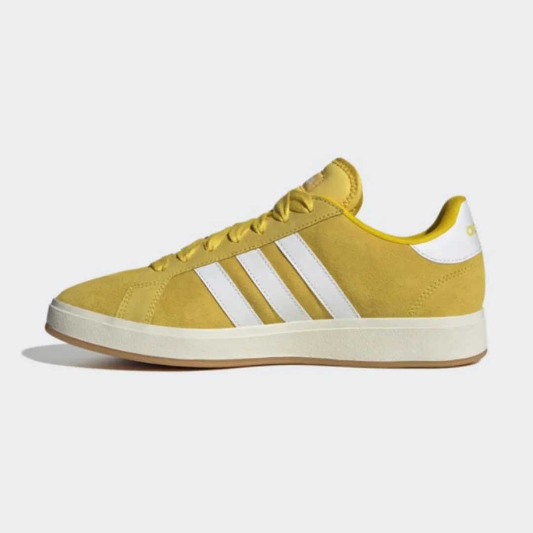 

Adidas New Comfortable, Lightweight, and Durable Everyday Skate Shoes Neo Grand Court Suede Leather Outdoor Sports Sneakers for Men and Women, Eye-Catching Dark Yellow Commuter Casual Shoes, New Model Recommendation Ih6188