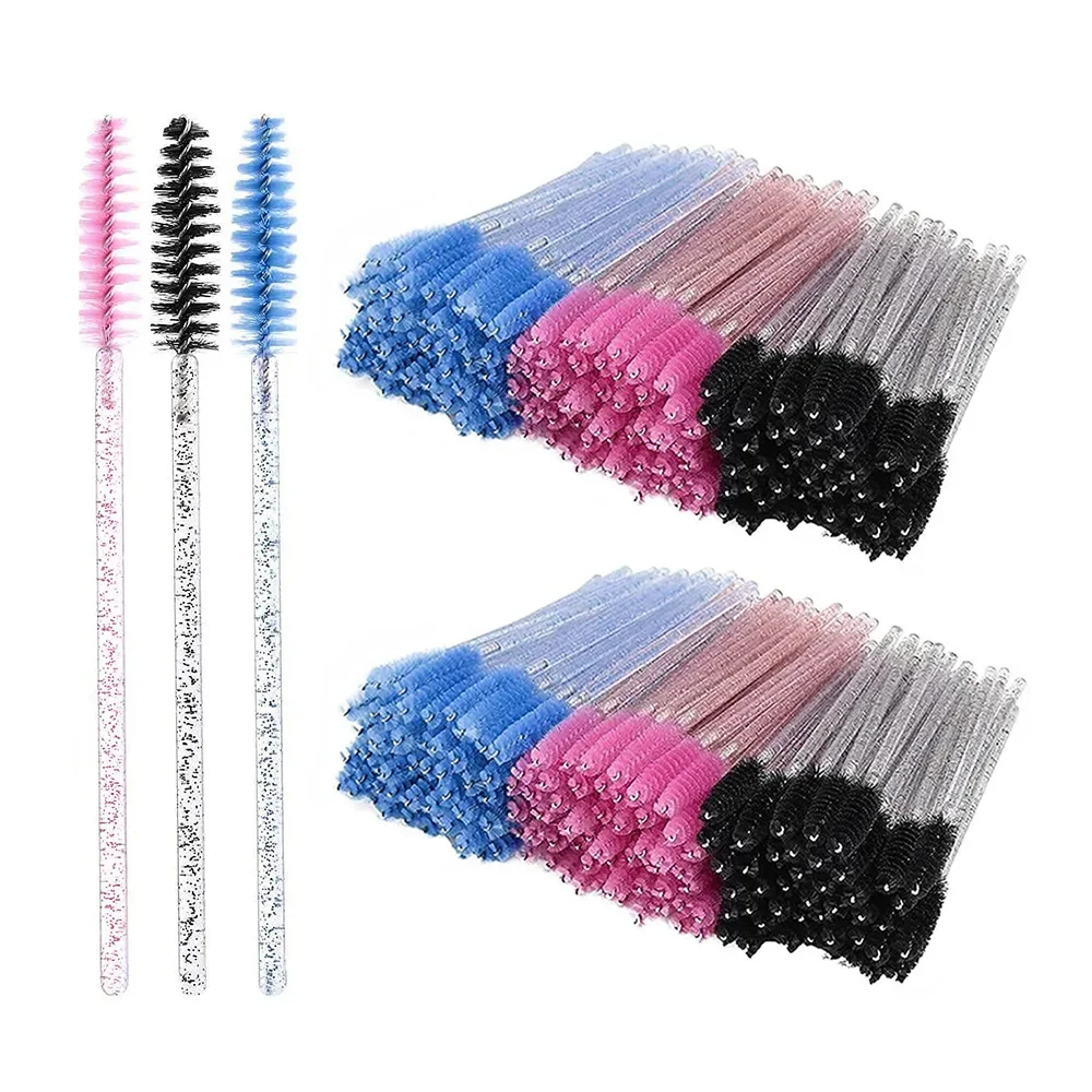 50 Uds. De cepillos desechables para pestañas, carretes, varillas para rímel, aplicador de peines, venta al por mayor, herramienta de maquillaje para extensión de pestañas