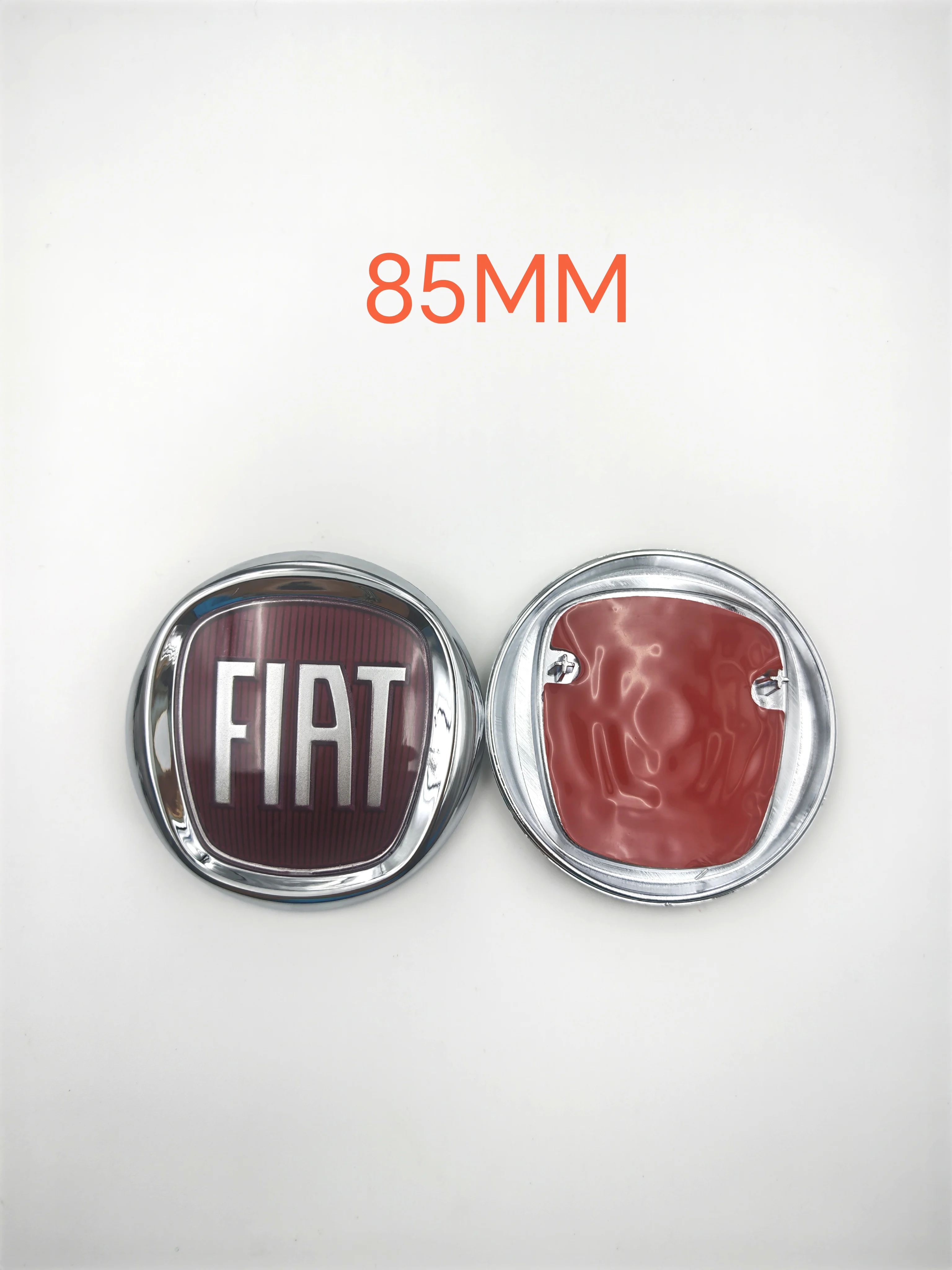 Emblema ABS de 8,5cm, 85mm para Capô de Carro FIAT - Acessório para Doblo, Tipo, Panda, Ducato, Fiorino, Grande Punto, 500X, 500, Freemont, Stilo