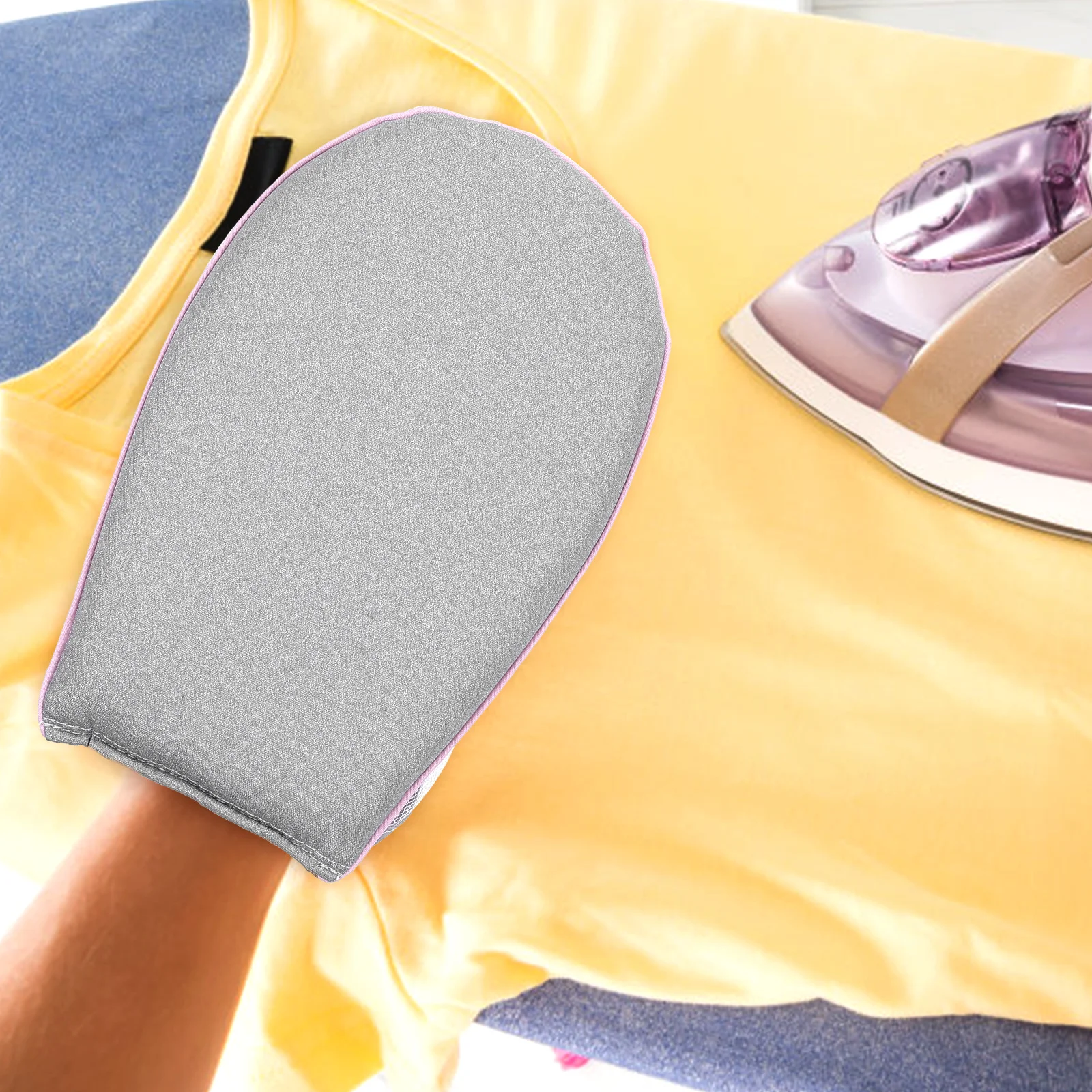 High Temperature Resistant Sponge Pad Handheld Ironing Board Steamer Steaming Gloves Hands Protector Backing