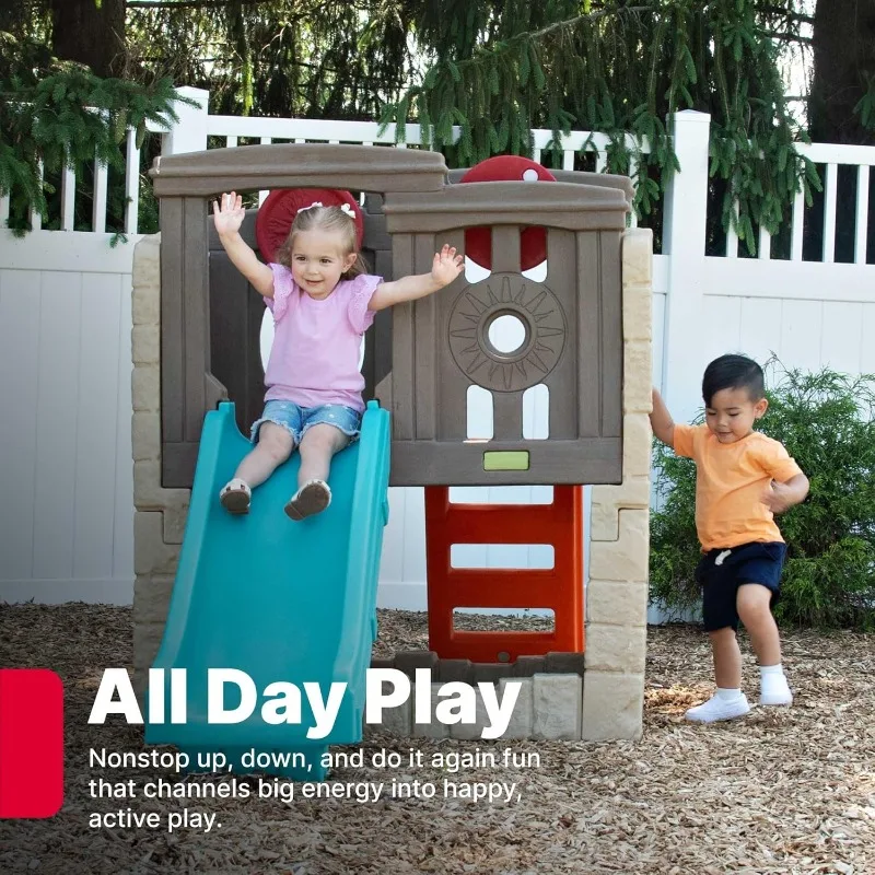 

Step2 Children Outdoor Play Equipment Multifunctional Climber Slide Combo Safe Leisure Playset For Toddlers Backyard Use