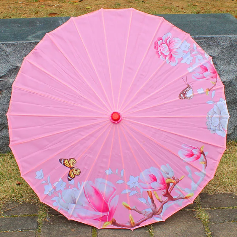 Chinese Umbrella Ribbon Oil Paper Umbrella Silk Cloth Umbrella Hanfu Umbrella Props Shooting Performance Costume Parasol