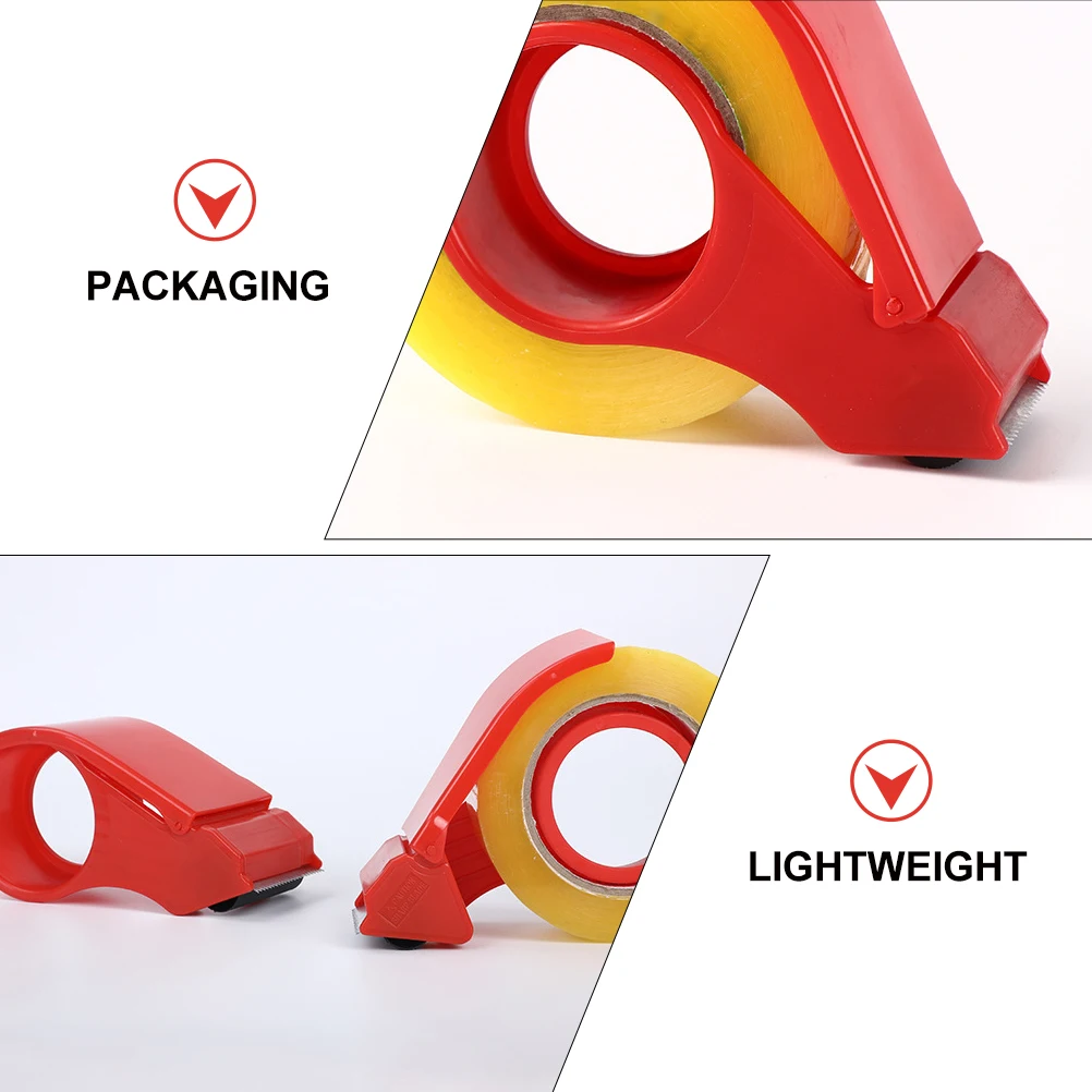

2pcs Handheld Tape Dispenser Sealing Cutter Heavy Duty Packaging Tool Ergonomic Sealing Warehouse Supplies