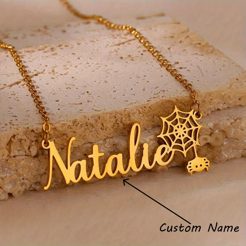 

Женское ожерелье с именем по индивидуальному заказу, персонализированные цепочки с именем, подвески, ожерелья, персонализированное ожерелье для женщин, подарок для девочек